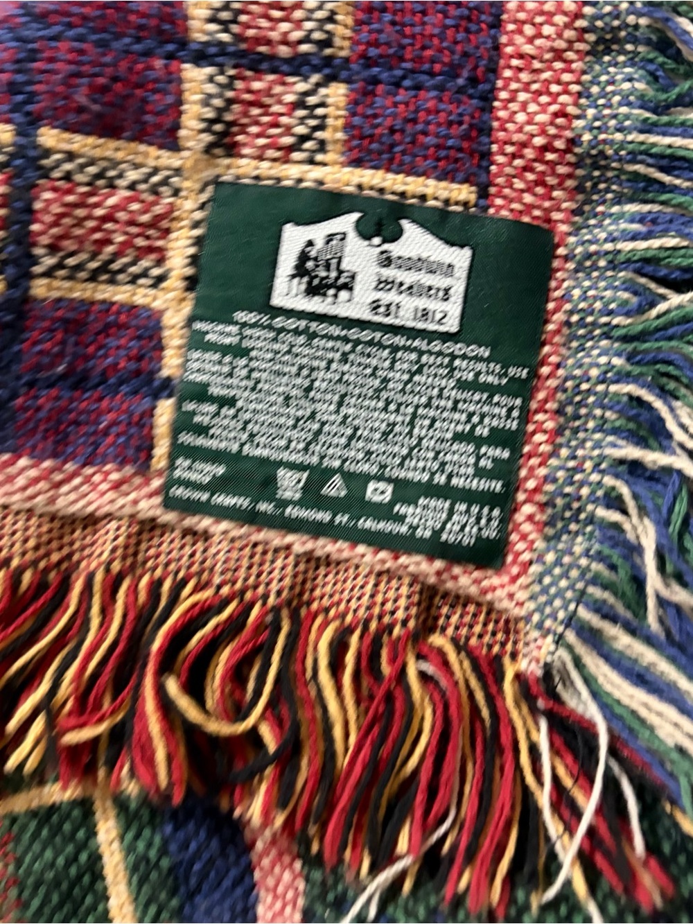 Vintage Goodwin Weavers Tapestry Throw - Picture 2 of 5